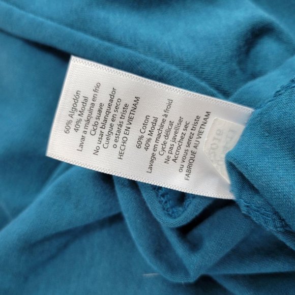 LuLaRoe Teal Short Sleeve T-Shirt Dress Women's Size Large 646 - Picture 7 of 8